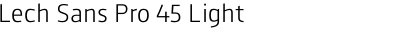Lech Sans Pro 45 Light